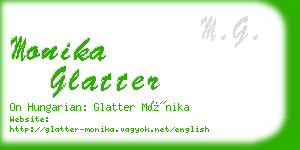 monika glatter business card